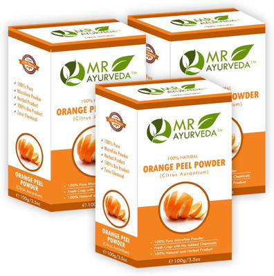 

MR Ayurveda 100% Organic Orange Peel Powder for Glowing Skin - Set of 3(300 g)
