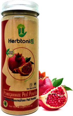 

HerbtoniQ 100% Natural Organic Pomegranate Peel Powder (Punica granatum/Anar Peel Powder) 150g For Face Pack, Hair Pack, Acne-Spot Treatment, Hair fall Treatment(150 g)