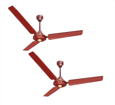 

SKYSON EURO 1200 mm PACK OF TWO 3 Blade Ceiling Fan (BROWN, Pack of 2) 3 Blade Ceiling Fan(BROWN, Pack of 2)