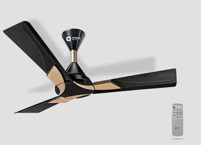 

Orient WENDY BLACK METALLIC GOLD WITH REMOTE 3 Blade Ceiling Fan(BLACK GOLD, Pack of 1)