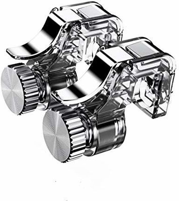 

Triangle Ant ™ New Metal Version Mobile Gaming Controller,Joystick, L1R1 Shooter Trigger, Fire Buttons, Aim Key, Handle, Gamedpad, Sensitive Shoot Physical Mobile Game Controller R11 PUBG Trigger Gaming Accessory Kit(Silver, For Android, iOS)