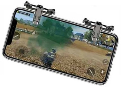 

LIFEMUSIC Joystick Gamepad Game Controller Shooter for PUBG Mobile Game L1R1 Sharpshooter Buttons Sensitive Shoot Physical Mobile Game Controller L1R1 Shooter Controller Aim Buttons Gamepad Joysticks PUBG Fortnite Rules of Survival Gaming Accessory Kit(Bl