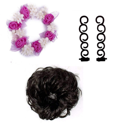 

S R Enterprises hair accessories easy use for styling juda maker (pack of 3pcs ) Hair Accessory Set(Multicolor)