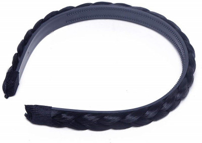

Futurekart Headband Braid Hair Band Hair Piece Plaited Hair Band For Women (Black) Head Band(Black)