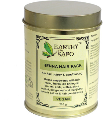 

Earthy Sapo Henna Hair Pack Hair Color(Brown, red, black)