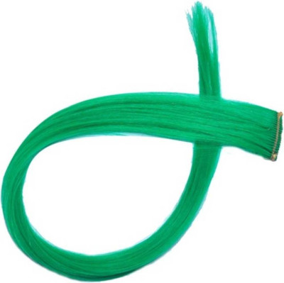 

Vivian Single Clips Synthetics Green Coloured Extension For Women & Girls For Teen age Girls Hair Extension