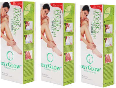 

Oxyglow Herbal Hair Removal Cream Cream (80 g) Cream(240 g, Set of 3)
