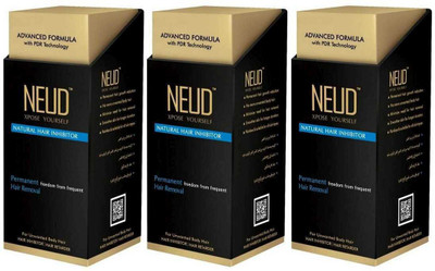 

NEUD Natural Hair Inhibitor Permananent Hair Removal Cream Cream(240 g, Set of 3)