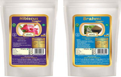 

biotic Brahmi and Hibiscus Powder (100 gms Each)(200 g)