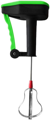 

HARHIM Multipurpose Plastic and Stainless Steel Power Free Hand Blender for Egg & Cream Beater/Milkshake/Butter Milk Mixing 0 W Hand Blender(Green, Black)