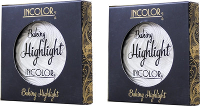

Incolor Baking Highlighter High Beam, Set Of 2, Each of 9g, Highlighter(High Beam)