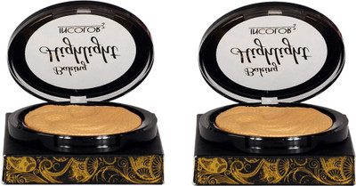 

Incolor Baking Highlighter Gold, Set Of 2, Each of 9g, Highlighter(Gold)
