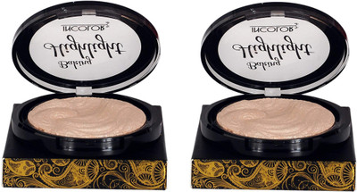 

Incolor Baking Highlighter Rose Gold, Set Of 2, Each of 9g, Highlighter(Rose Gold)