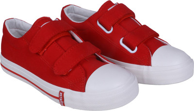 

FEETWELL Boys & Girls Velcro Sneakers(Red