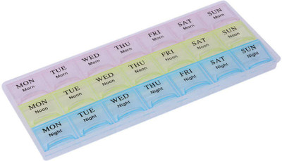 

gayatri online shop 1pc 21 days pill box container Medicine Dispenser