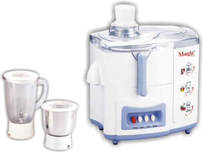

Magic Surya WONDER JMG J-207 550 Juicer Mixer Grinder(White, Blue, 2 Jars), Blue;white