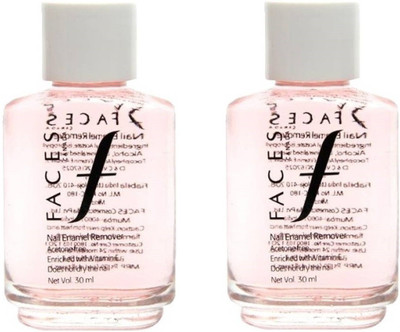 

Faces Nail Enamel remover transparent 30ml pack of 2(60 ml)