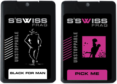 

S'SWISS BLACK FOR MAN AND PICK ME UNSTOPPABLE Perfume - 40 ml(For Men & Women)