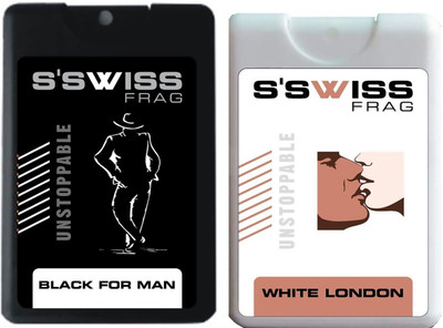 S'SWISS BLACK FOR MAN AND WHITE LONDON UNSTOPPABLE Perfume - 40 ml(For Men & Women)