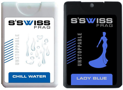 

S'SWISS CHILL WATER AND LADY BLUE UNSTOPPABLE Perfume - 40 ml(For Men & Women)