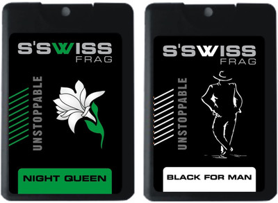 

S'SWISS NIGHT QUEEN AND BLACK FOR MAN UNSTOPPABLE Perfume - 40 ml(For Men & Women)