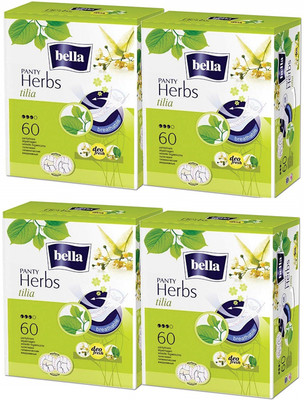 

BELLA Herbs Tilia Panty Liners - 240 Pieces (Plantago) Pantyliner(Pack of 4)