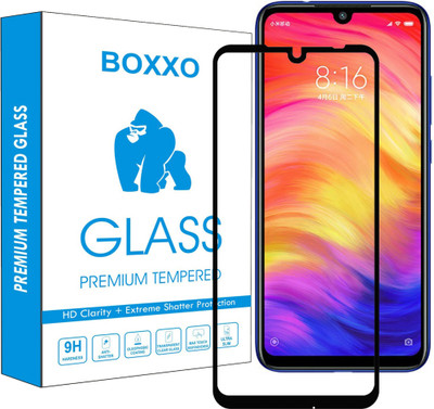 Boxxo Edge To Edge Tempered Glass for Mi Redmi Note 7, Mi Redmi Note 7 Pro, Mi Redmi Note 7S(Pack of 1)
