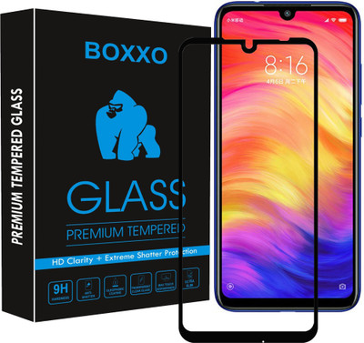 Boxxo Edge To Edge Tempered Glass for Mi Redmi Note 7, Mi Redmi Note 7 Pro, Mi Redmi Note 7S(Pack of 1)