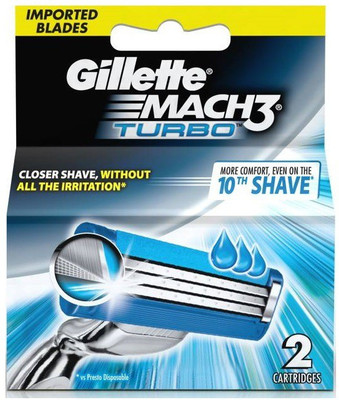 

Gillette Mach 3 Turbo Cartridges(Pack of 2)