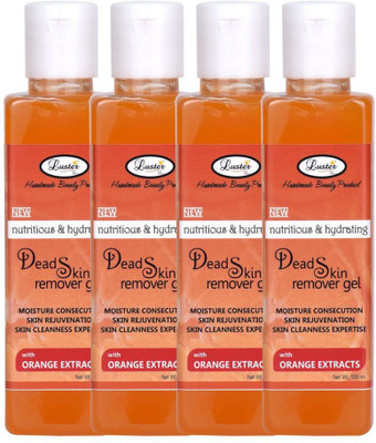 

Luster Dead Skin Remover Gel with orange extracts (Hand & Foot Care - Mani-Pedi Care) Pack of 4(100 ml)