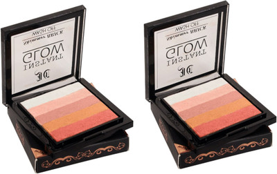 

Incolor Shimmer Highlighter Brick 07 Peach Pop, Set of 2, Each of 9g,(Peach Pop)