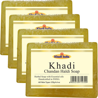 

Khadi Chandan Haldi Soap(125 g, Pack of 4)