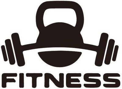 marvellous 59 cm M-FITNESSDUMBBLE Self Adhesive Sticker(Pack of 1)