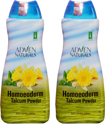 

Adven Naturals HOMEODERM TALCUM POWDER(PACK OF 2)(200 g)