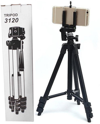 

Blue Birds Best Collection Tripod Stand 360 Degree 3120 Portable Digital Camera Mobile Stand Holder Camcorder Tripod Stand Lightweight Aluminum Portable Three-way Head Compatible Mobile holder for All Smartphone Tripod(Black, Supports Up to 1500 g)