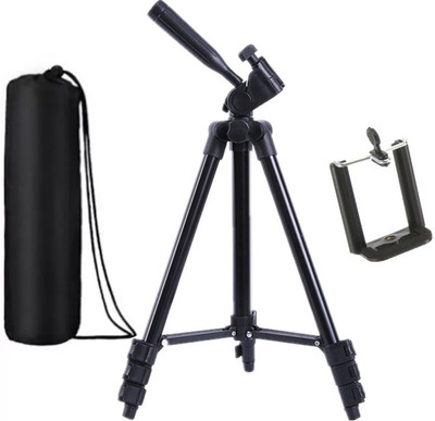 

Blue Birds High Quality Tripod Stand 360 Degree 3120 Portable Digital Camera Mobile Stand Holder Camcorder Tripod Stand Lightweight Aluminum Portable Three-way Head Compatible Mobile holder for All Smartphone Tripod(Black, Supports Up to 1500 g)
