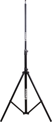 

Camrox 6 ft 1400g Photography Light Foldable Stand with Non Slip Locks, Lightweight and Sturdy Tripod(Black, Supports Up to 5000 g)