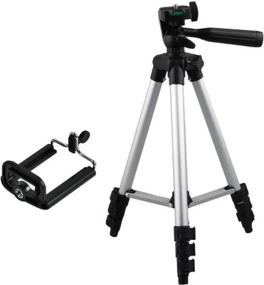 

WEBSTER 3110 Aluminum alloy tripod digital camera tripod mobile phone Selfie stand Tripod(Silver, Black, Supports Up to 1500 g)