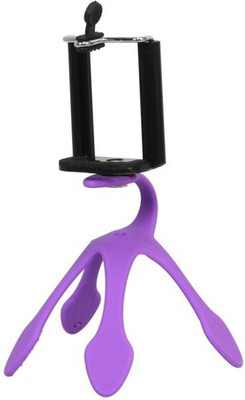

Techlife Solutions Geopod Mini Tripod Mount Portable Stand - Mix Color - Flexible Tripod(Violet, Supports Up to 600 g)