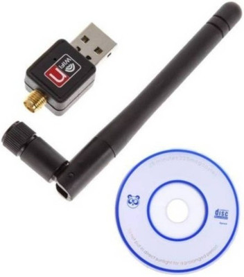 

ESCHEW WiFi Dongle 802.11n WM4 Small Wireless 900 Mbps 2.4ghz Lan With Antenna External USB Adapter(Black)