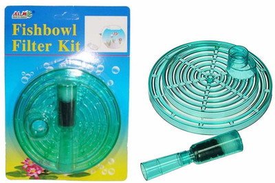 

Foodie Puppies Fish Bowl Filter Kit | Under Gravel Filter for Small Fish Bowl Aquarium Tool