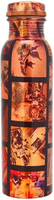 Ziyana Digital Modern Art Printed Pure Copper Water Bottle 1000 ml Bottle(Pack of 1, Multicolor, Copper)