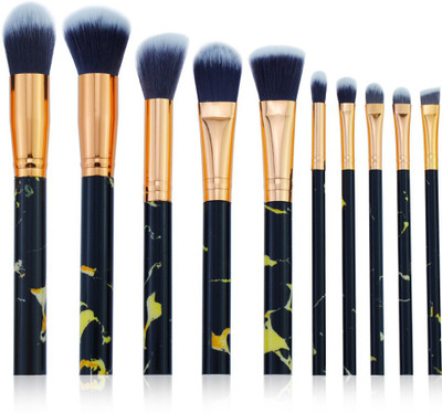 

Looks United Marble Finish Premium Cosmetic Makeup Brush Set(Pack of 10)
