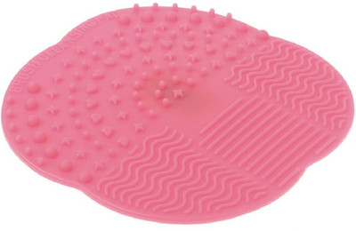 

Futurekart Silicone Makeup Brush Cleaner Washing Scrubbing Mat Cleaning Pad Pink(Pack of 1)