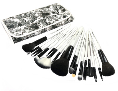 

Dream Maker 18 Piece Makeup Brush Set (White+Black)(Pack of 18)