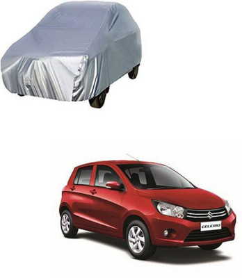 ask Car Cover For Maruti Suzuki Celerio (Without Mirror Pockets)(Silver)