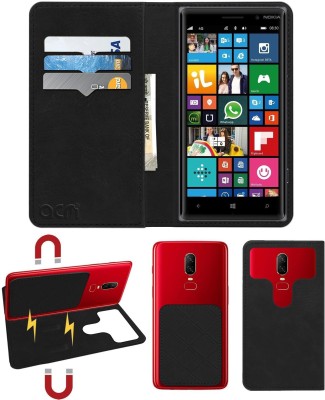 ACM Flip Cover for Nokia Lumia 830(Black, Cases with Holder, Pack of: 1)