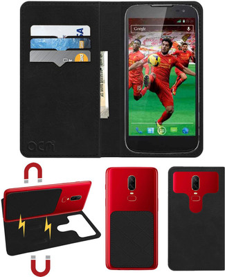 ACM Flip Cover for Xolo Q2500(Black, Cases with Holder, Pack of: 1)