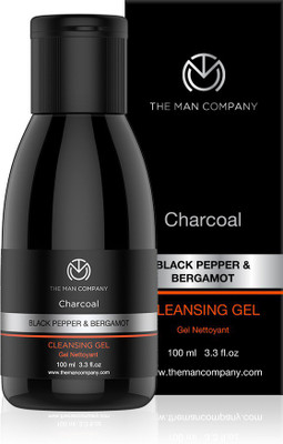 

The Man Company Charcoal Cleansing Gel for Men with Black Pepper & Bergamot Essential Oils(100 ml)