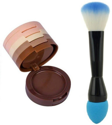 

RTB 5 IN 1 CONTOUR HIGHLIGHT CREAM PALETTE CONCEALER WITH 2 IN 1 BRUSH BLENDER(Set of 2)